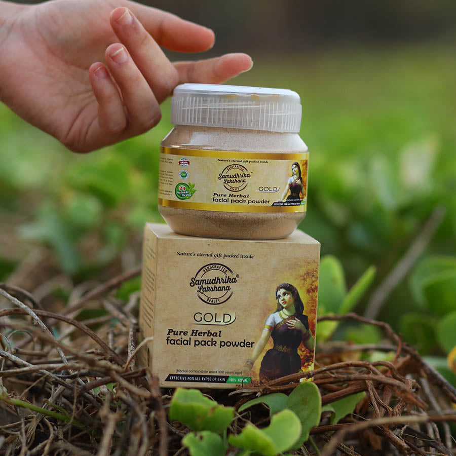 Homemade Gold Facial Powder