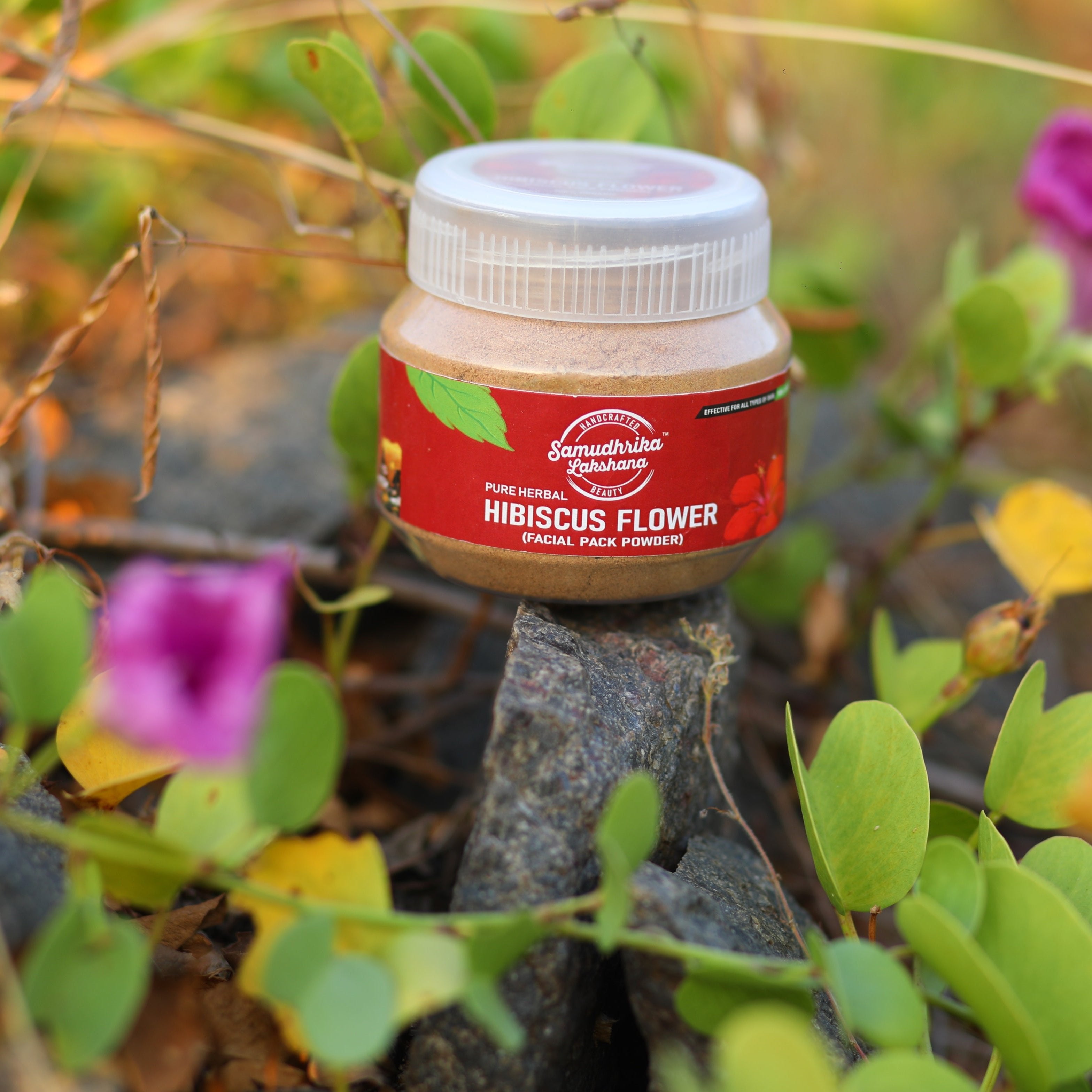 Pure Herbal Hibiscus Petals Facial Powder