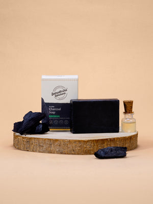 Handcrafted Pure Herbal Charcoal Scrub Soap