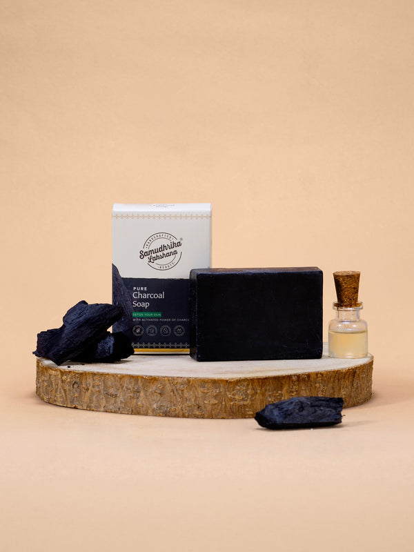 Handcrafted Pure Herbal Charcoal Scrub Soap