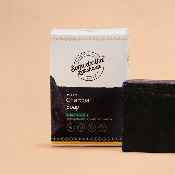 Handcrafted Pure Herbal Charcoal Scrub Soap