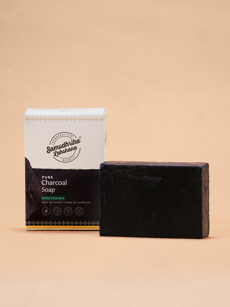 Handcrafted Pure Herbal Charcoal Scrub Soap