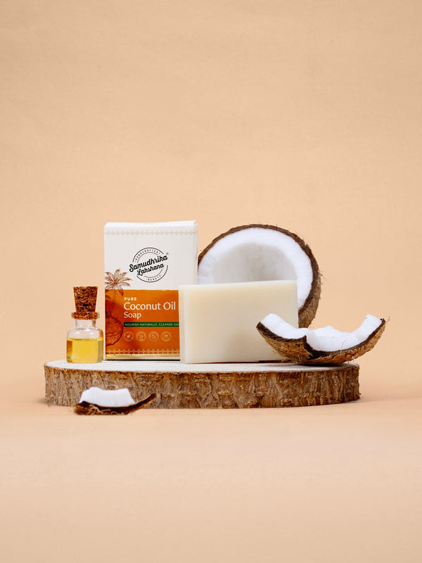 Traditionally Handcrafted Wood Pressed Coconut Oil/ Castor Oil Soap