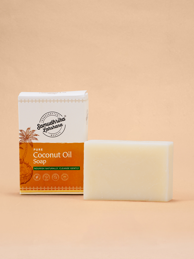 Traditionally Handcrafted Wood Pressed Coconut Oil/ Castor Oil Soap