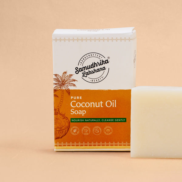 Traditionally Handcrafted Wood Pressed Coconut Oil/ Castor Oil Soap