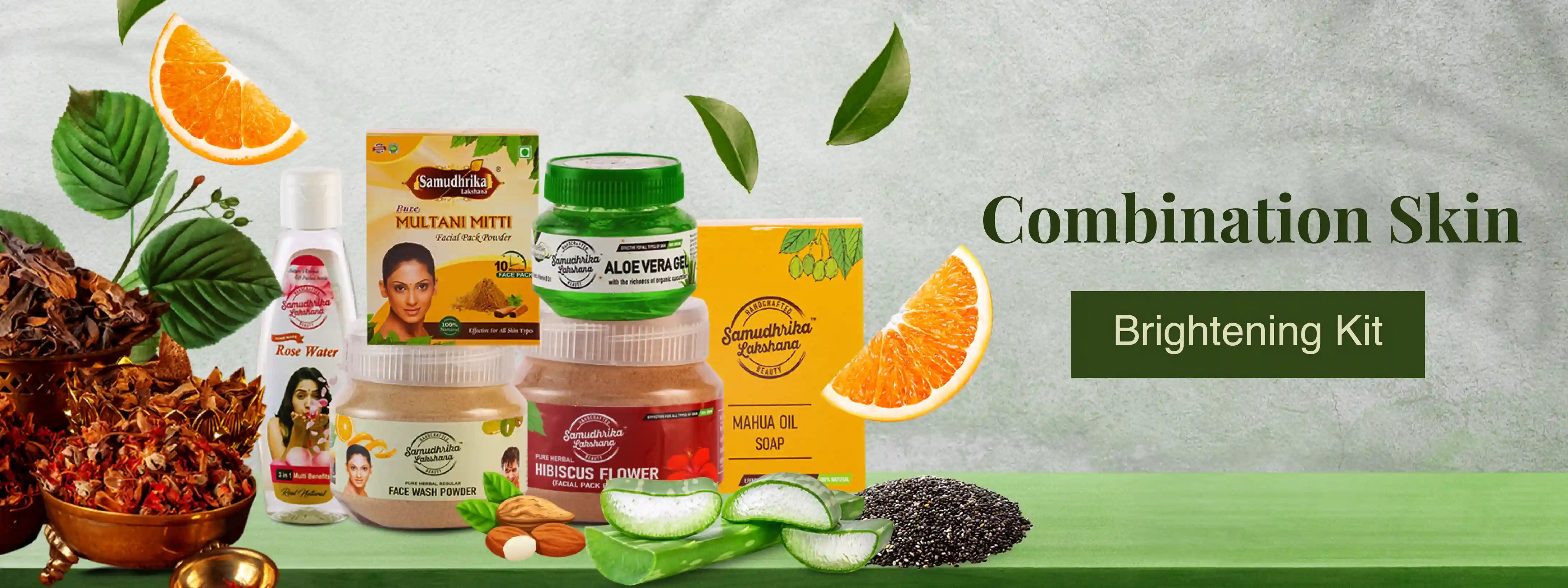 Combination Skin Brightening Herbal Products