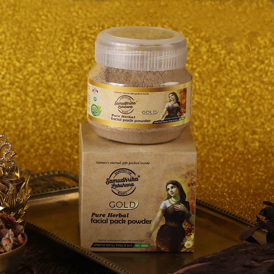 Illuminate with Gold: The Gold Facial Pack Powder