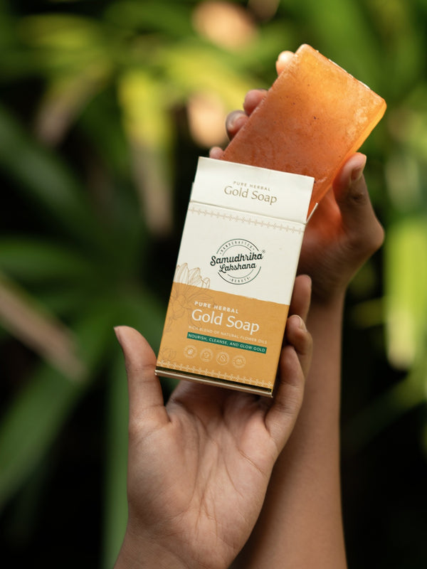 Traditionally Handcrafted Herbal Gold Soap