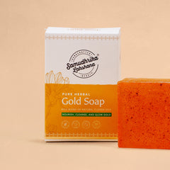 Traditionally Handcrafted Herbal Gold Soap
