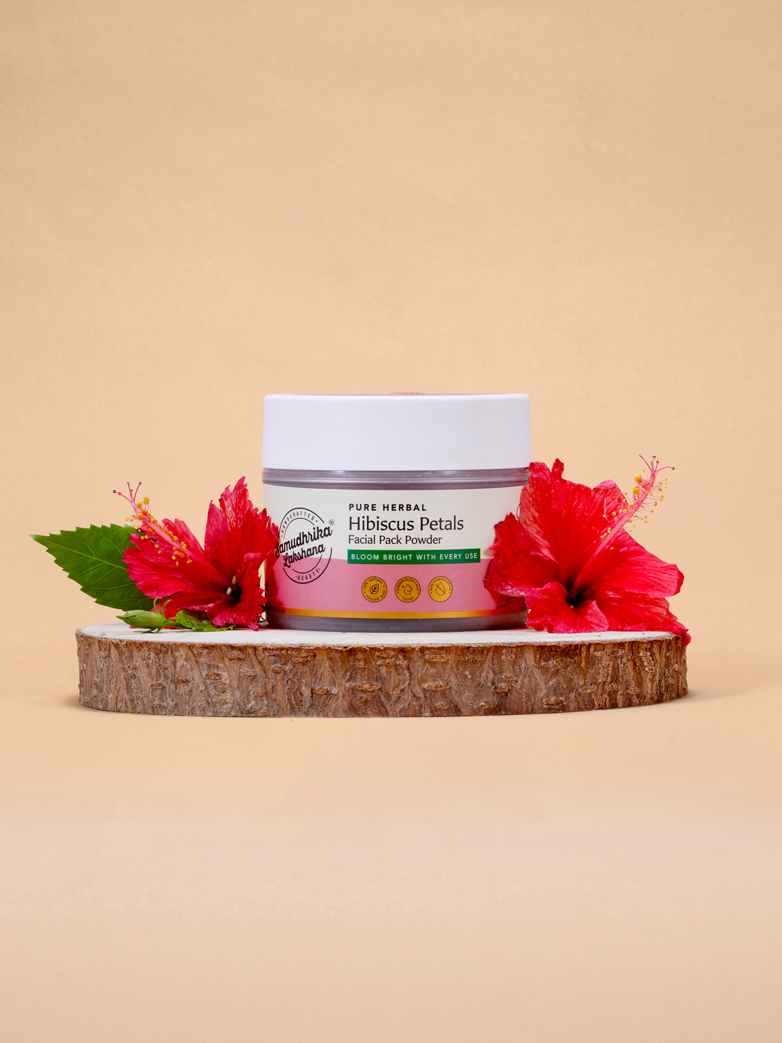 Pure Herbal Hibiscus Petals Facial Powder