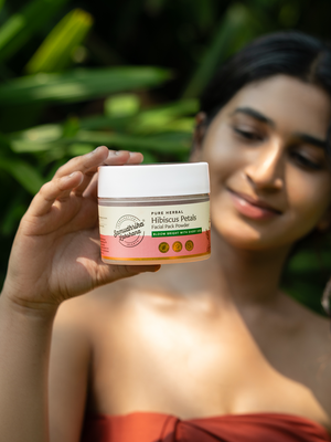 Pure Herbal Hibiscus Petals Facial Powder