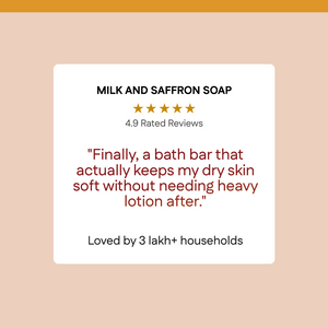 Purely Handcrafted Milk Saffron Soap