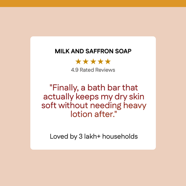 Purely Handcrafted Milk Saffron Soap