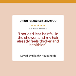 New Enriched Onion & Fenugreek Shampoo