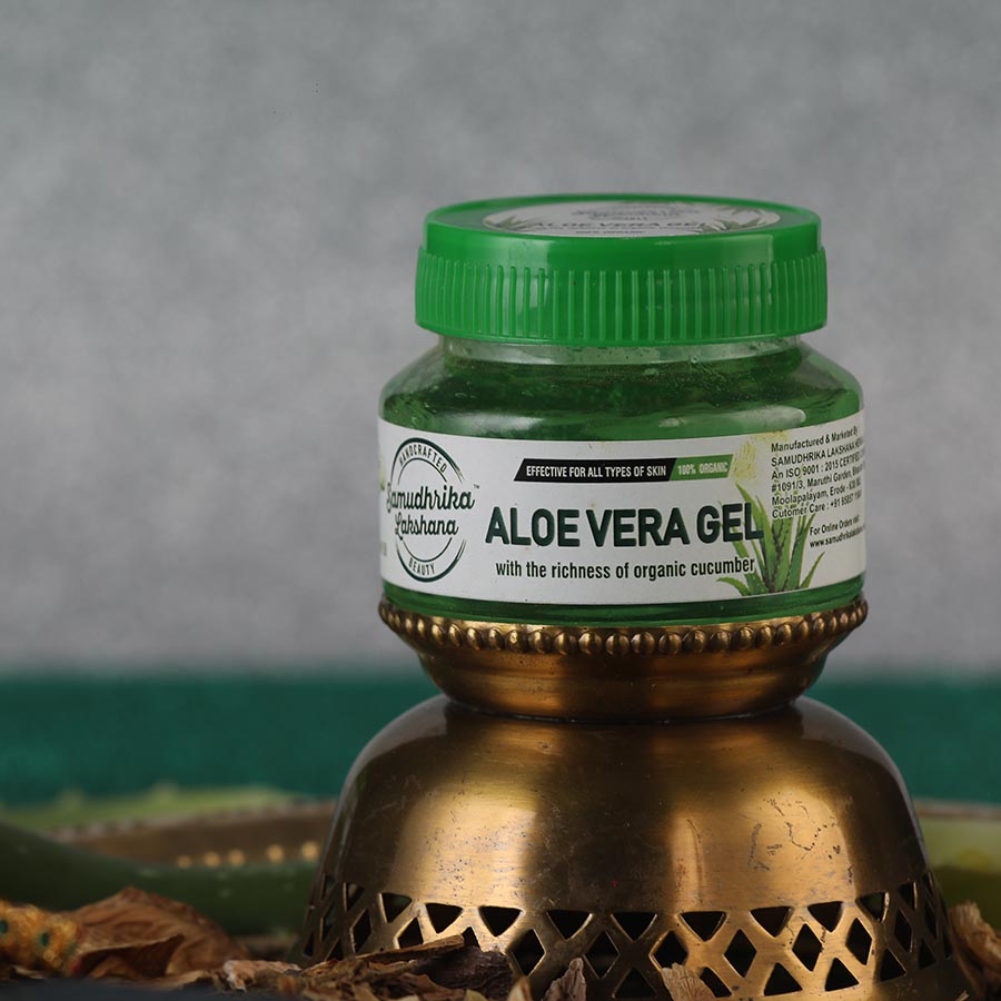 Organic Aloe Vera Cucumber Gel for dry skin moisture 