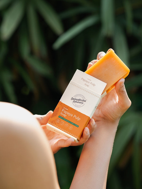 Traditionally Handcrafted Pure Papaya Pulp Soap