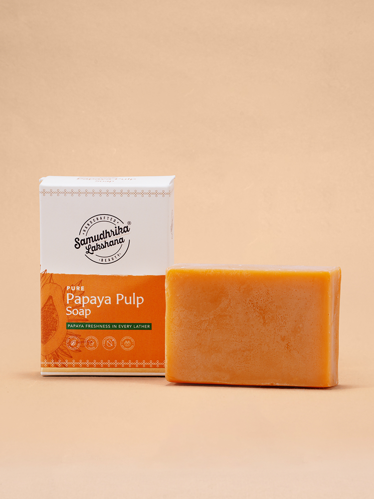 Traditionally Handcrafted Pure Papaya Pulp Soap