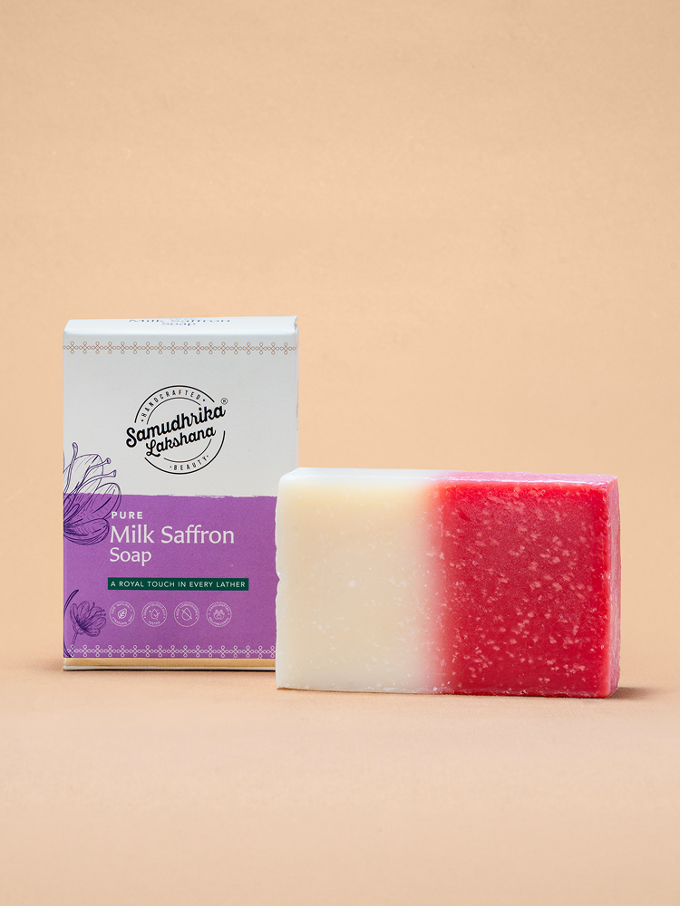 Purely Handcrafted Milk Saffron Soap