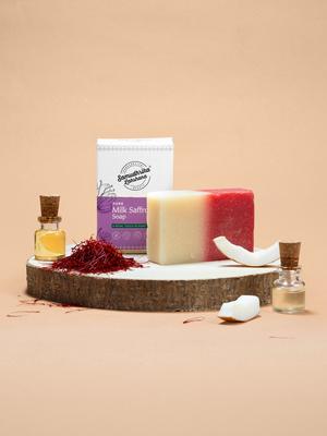 Purely Handcrafted Milk Saffron Soap