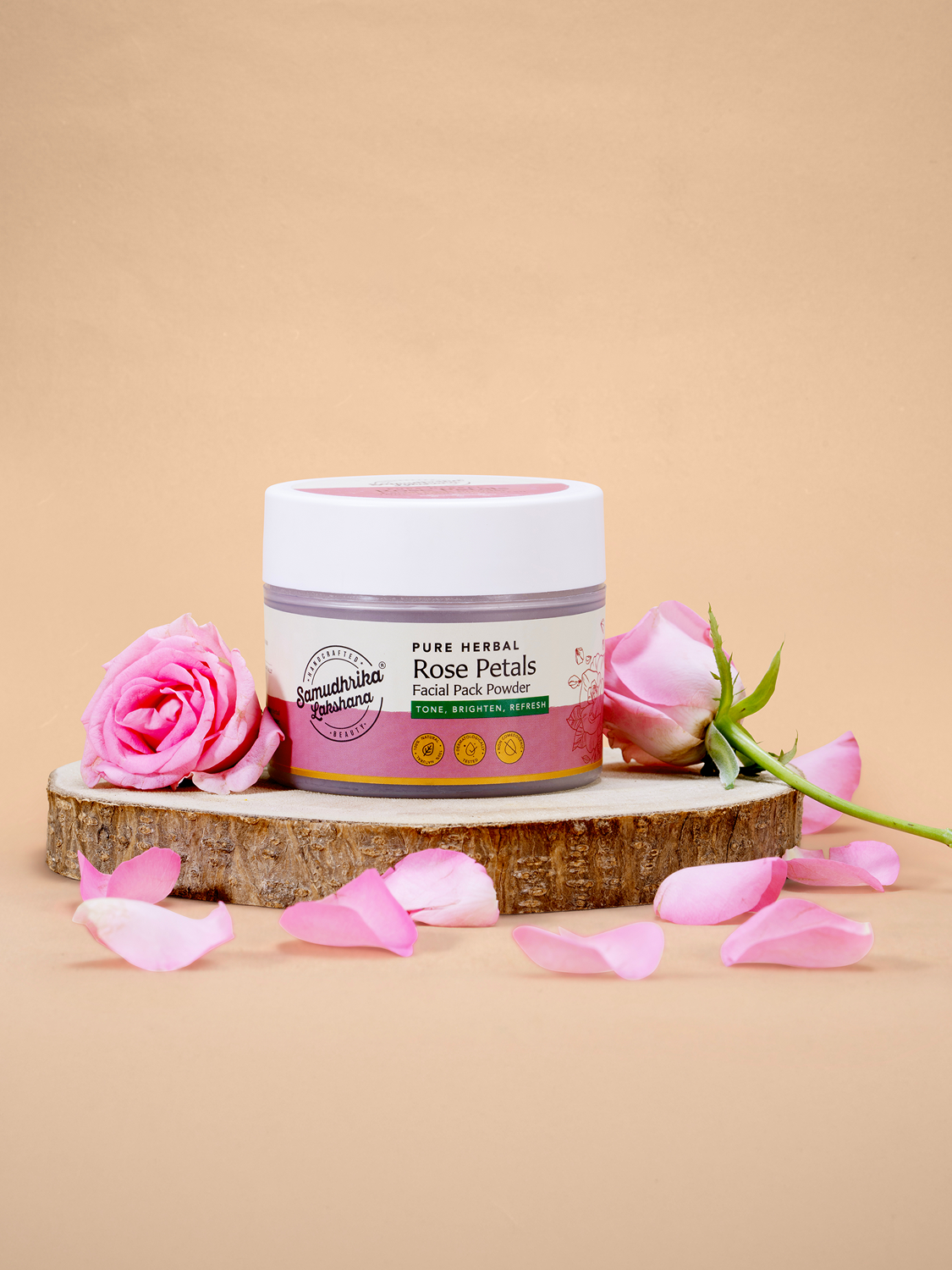 Pure Herbal Rose Petals Facial Powder