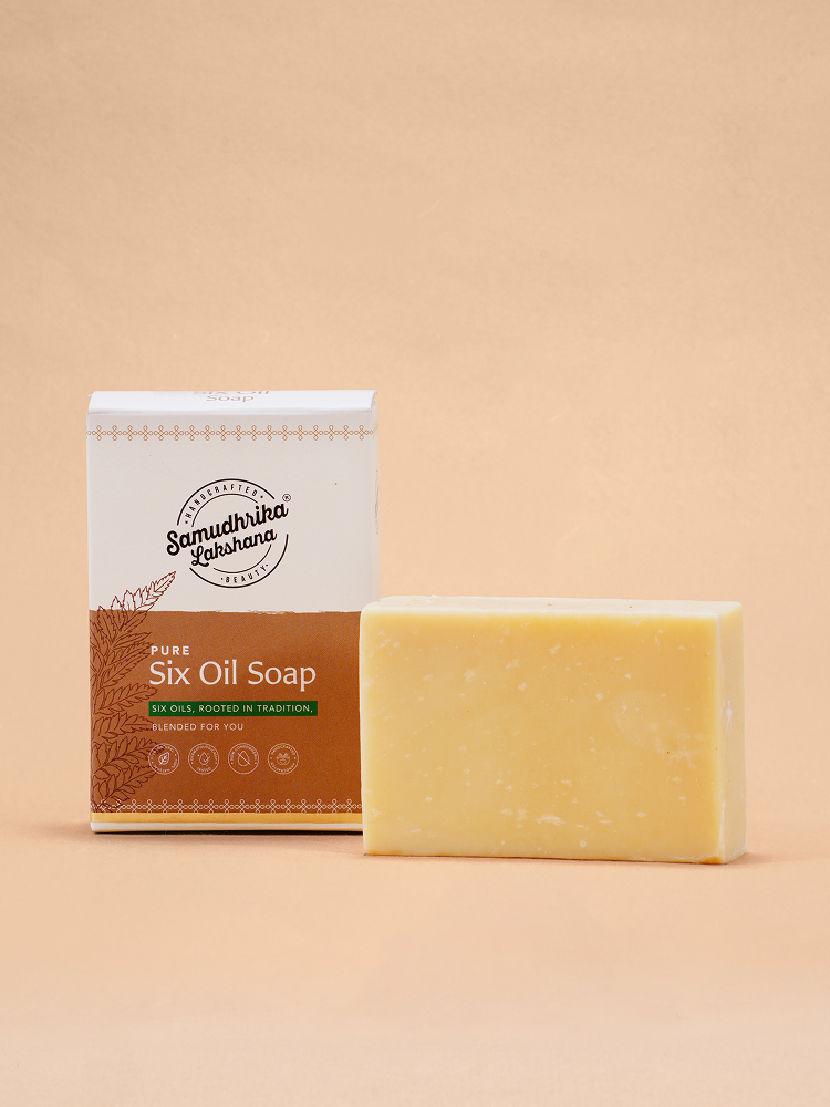 Traditionally Handcrafted Wood Pressed Six Oil's Combination Soap