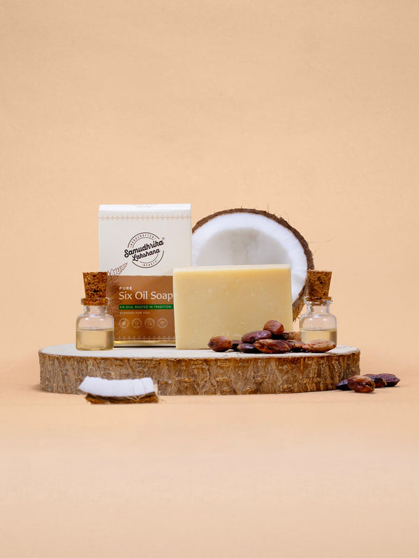 Traditionally Handcrafted Wood Pressed Six Oil's Combination Soap