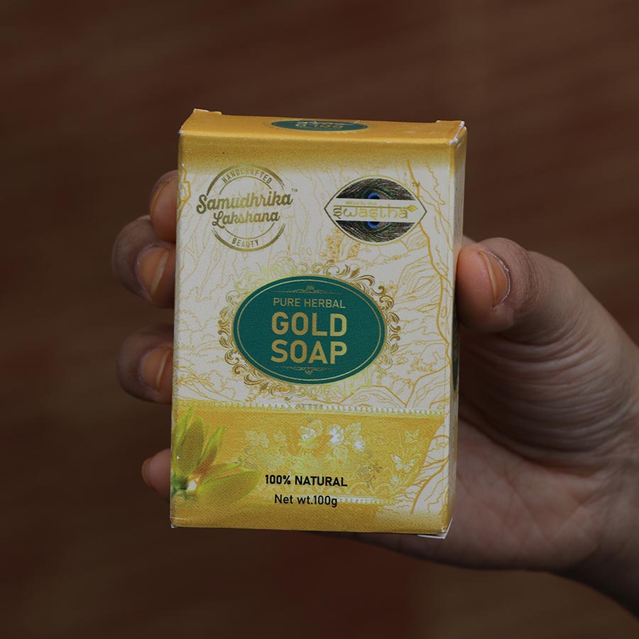 Traditionally Handcrafted Pure Herbal Gold Soap