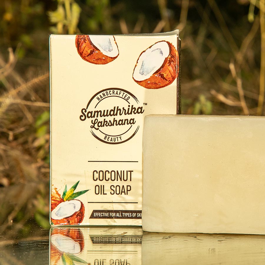 Traditionally Handcrafted Wood Pressed Coconut Oil/ Castor Oil Soap